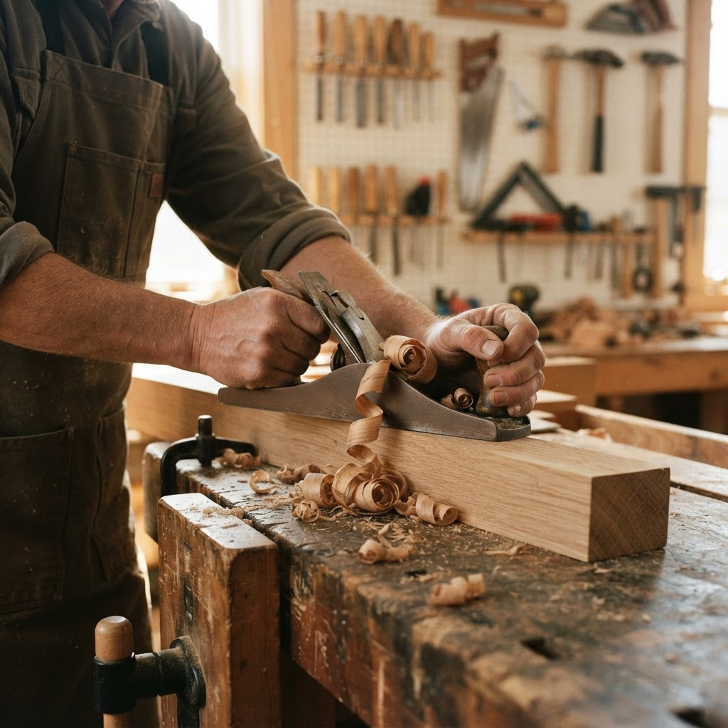Mill Village Woodworks at work