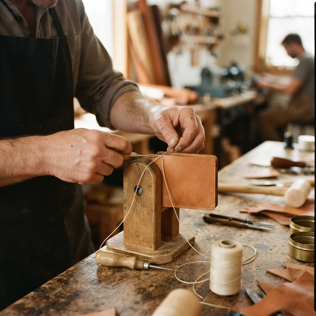 Vickery Leather Co. at work