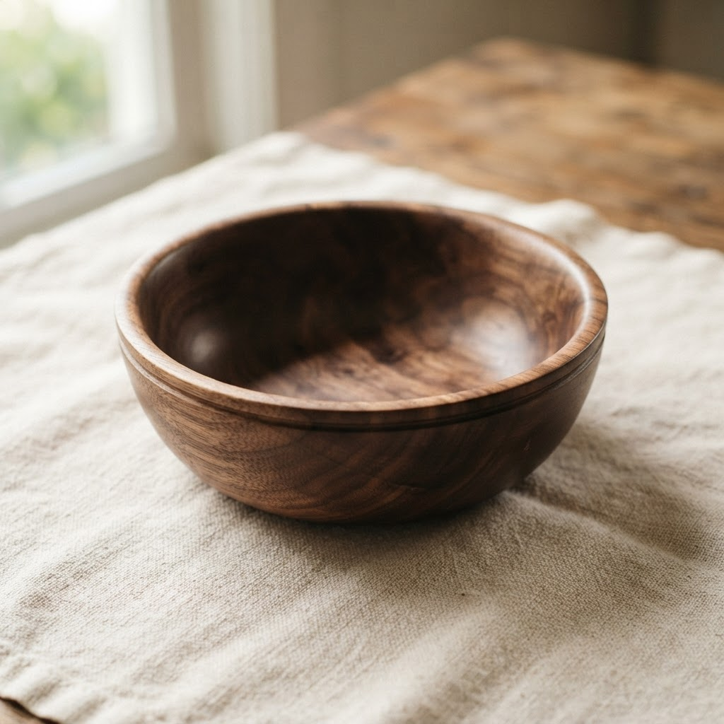 Turned Walnut Bowl